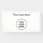 Aangepaste Sjabloon voor kleine zakelijke Logo Spandoek (Horizontaal)