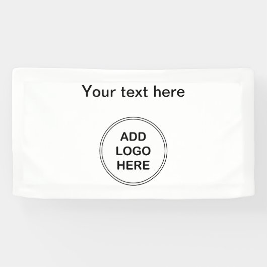 Aangepaste Sjabloon voor kleine zakelijke Logo Spandoek (Horizontaal)