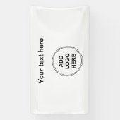 Aangepaste Sjabloon voor kleine zakelijke Logo Spandoek (Verticaal)