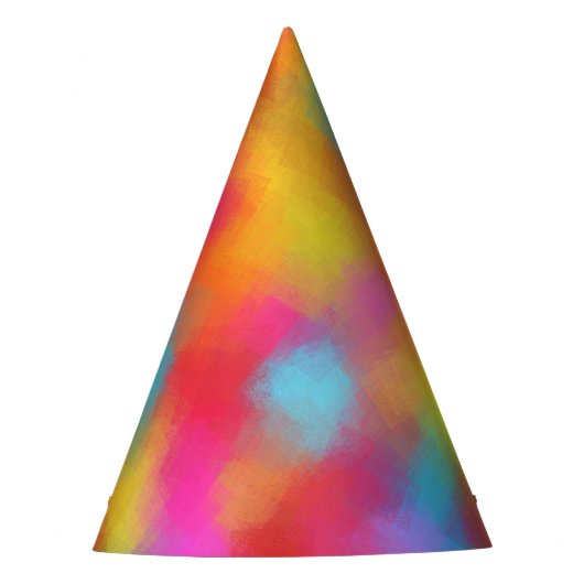 Aangepaste Sjabloon voor kleurrijke ontwerp voor f Feesthoedjes (Voorkant)