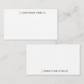 Aangepaste Sjabloon voor minimalistisch monogram o (Voorkant / Achterkant)