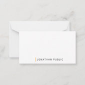 Aangepaste Sjabloon voor monogrammen met minimale (Achterkant)