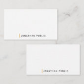 Aangepaste Sjabloon voor monogrammen met minimale (Voorkant / Achterkant)