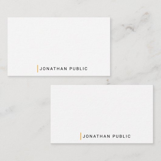 Aangepaste Sjabloon voor monogrammen met minimale (Voorkant / Achterkant)