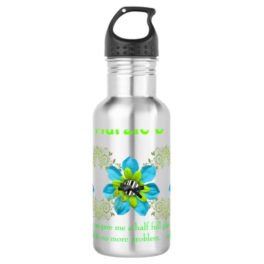 Aangepaste Sjabloon voor ontwerper Waterfles (Voorkant)
