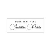 Aangepaste Sjabloon voor scriptnaam voor teksttypo Rubberstempel (Afrduk)