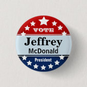 Aangepaste Sjabloon voor speciale campagne Ronde Button 3,2 Cm (Voorkant)