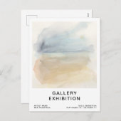 Aangepaste Sjabloon voor uitnodiging voor galerijt (Voorkant / Achterkant)