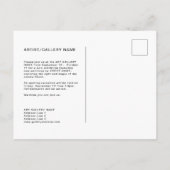 Aangepaste Sjabloon voor uitnodiging voor galerijt (Achterkant)