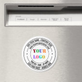 Aangepaste Sjabloon voor uw zakelijke Logo-tekstma Magneet (Insitu (Vaatwasser))