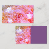 aangepaste sjabloon voor visitekaartjes bloem voor (Voorkant / Achterkant)