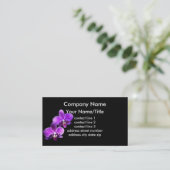 Aangepaste sjabloon voor visitekaartjes voor orchi (Staand voorkant)