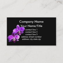 Aangepaste sjabloon voor visitekaartjes voor orchi