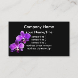 Aangepaste sjabloon voor visitekaartjes voor orchi