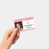 Aangepaste sjabloon voor werknemersfoto logo en ba badge (Handheld)