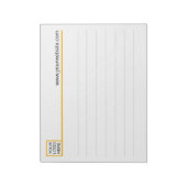 Aangepaste Sjabloon voor zakelijk Notitieblok (Linkerzijde)