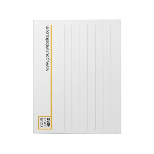 Aangepaste Sjabloon voor zakelijk Notitieblok (Linkerzijde)