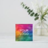 Aangepaste Sjabloon voor zakelijke Logo Moderne el Vierkante Visitekaartje (Staand voorkant)