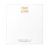 Aangepaste Sjabloon voor zakelijke merken Notitieblok (Voorkant)