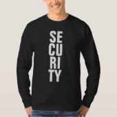 Aangepaste Sjabloon voor zwart-wit Mannen beveilig T-shirt (Voorkant)