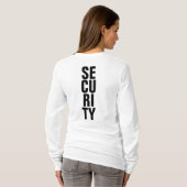 Aangepaste Sjabloon voor zwart-wit T-shirt (Achterkant volledig)