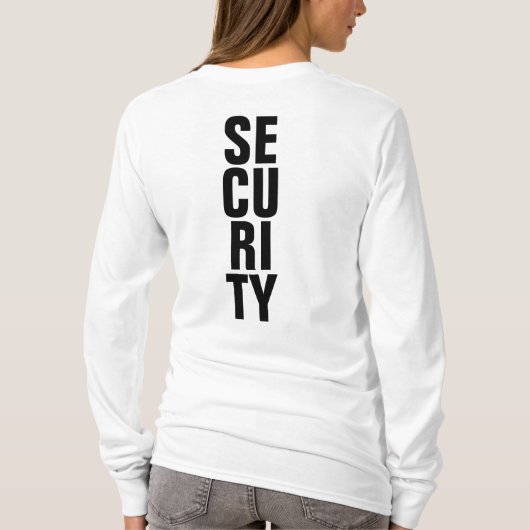 Aangepaste Sjabloon voor zwart-wit T-shirt (Achterkant)