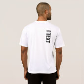Aangepaste Sjabloon witte sport Moderne Mannen afd T-shirt (Achterkant volledig)