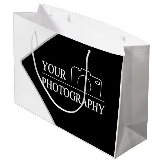 Aangepaste Sjabloon Zakelijk Bedrijf Maak Uw Eigen Groot Cadeauzakje (Achterkant Gekanteld)