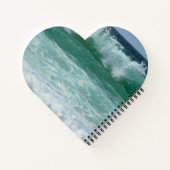 Aangepaste Sjabloon zeebaars Zee-golven zeestrand Notitieboek (Achterkant)