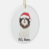 Aangepaste sjiitische Tsu (zwart-wit) Keramisch Ornament (Rechts)