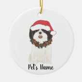 Aangepaste sjiitische Tsu (zwart-wit) Keramisch Ornament (Voorkant)