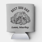 Aangepaste sjiitische Tzu Maltese hond pap aangepa Blikjeskoeler (Achterkant)