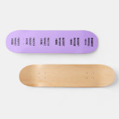 Aangepaste Skateboard Deck Sjabloon om je eigen te (Horizontaal)