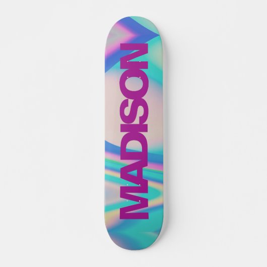 Aangepaste Skateboard Name Retro 90 Vaporwave (Voorkant)