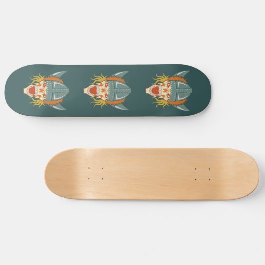 aangepaste skateboard van de schedel bedienen (Horizontaal)
