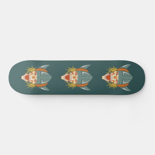 aangepaste skateboard van de schedel bedienen (Horizontaal)