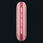 Aangepaste skateboards voor stripes Pattern<br><div class="desc">Verander het tekstgebied in wat u wilt. U kunt de doopvont en zijn grootte en kleur ook veranderen door de functie "aan te passen"te gebruiken,  evenals meer tekstgebieden toe te voegen als u wenst. Bekijk mijn winkel voor meer objecten met en kleurenkeuzen van dit ontwerp.</div>