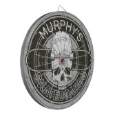 Aangepaste SkaterNAAM Skull Skateboarden Schaats Dartbord (Voorkant Links)