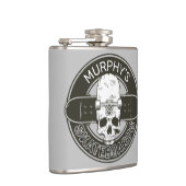 Aangepaste SkaterNAAM Skull Skateboarden Schaats Heupfles (Rechts)