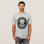 Aangepaste SkaterNAAM Skull Skateboarden Schaats T-shirt (Voorkant volledig)