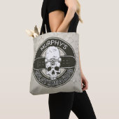 Aangepaste SkaterNAAM Skull Skateboarden Schaats Tote Bag (Dichtbij)
