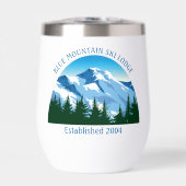 Aangepaste Ski Lodge Cabin Winter Mountains (Voorkant)