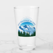 Aangepaste Ski Lodge Winter Resort Snowy Mountain Glas (Achterkant)