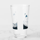 Aangepaste skihut voor monogram initialen glas (Links)