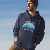 Aangepaste skireis wintervakantie hoodie