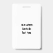 Aangepaste skischoenen badge (Achterkant)