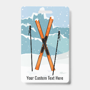 Aangepaste skischoenen badge