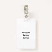 Aangepaste skischoenen badge (Achterkant met clip)