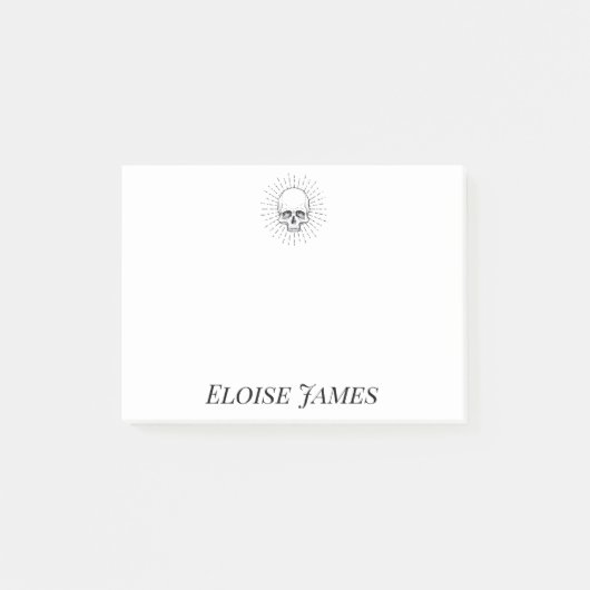 Aangepaste Skull Post It Notes (Voorkant)