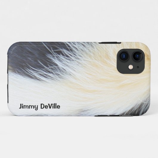 Aangepaste Skunk Pelt Graphic iPhone Case (Achterkant (horizontaal))